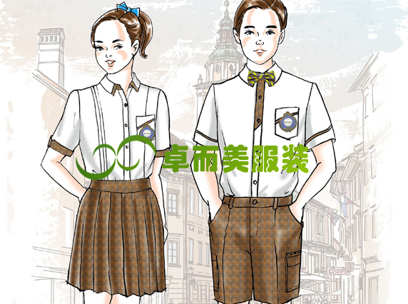 時(shí)尚英倫風(fēng)學(xué)生服裝校服設(shè)計(jì)圖